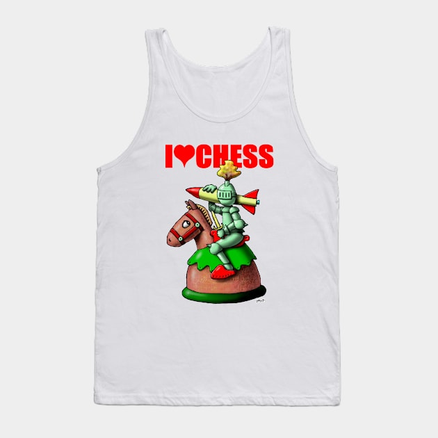 Chess - The Knight Tank Top by JohnT